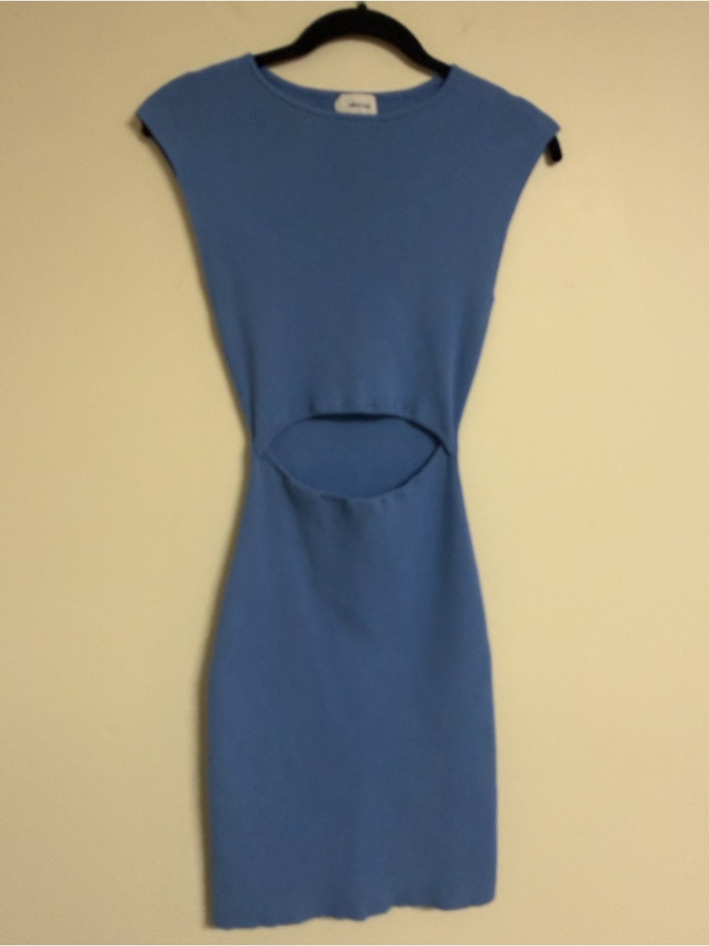 Wilfred Free Blue Cutout Mini Dress
